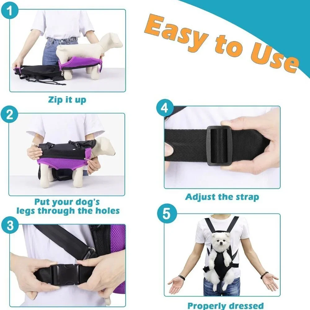 Purple Dog Carrier Backpack